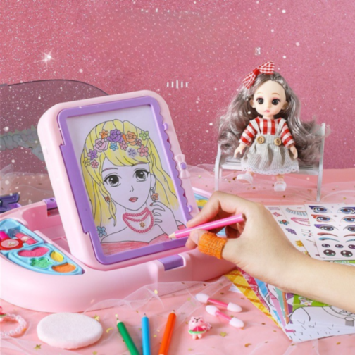 Set Machiaj Creativ cu Desene Anime pentru Copii Set Machiaj Creativ cu Desene Anime pentru Copii
