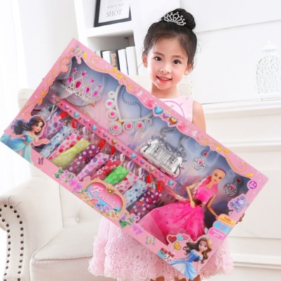 Set păpușă prințesă cu rochii și accesorii | image