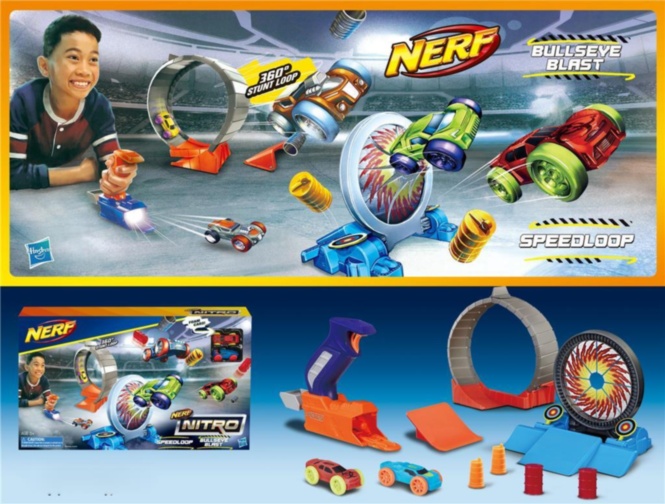 Maşina Cascador Nerf Nitro: Bullseye Blast și SpeedLoop, 
