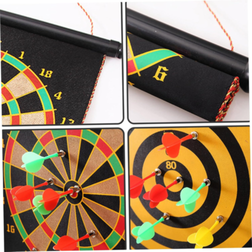 Set de darts magnetic cu țintă dublă