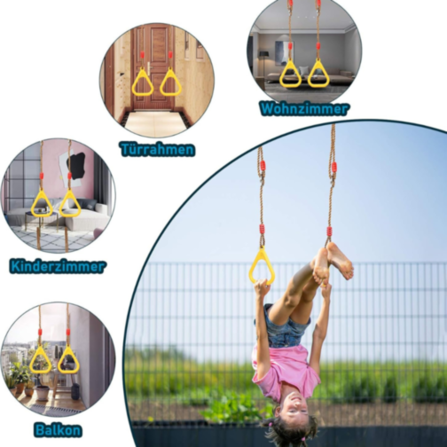 Inele Gimnastice pentru Copii – Distracție și Exerciții în Siguranță (culoare aleatorie)