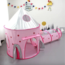 Set Cort Castel cu Tunel și Piscină de Bile, Roz, pentru Copii, Interior și Exterior