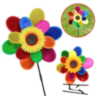 Morisca Colorată Floare cu Petale Curcubeu 73cm