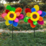 Morisca Colorată Floare cu Petale Curcubeu 73cm