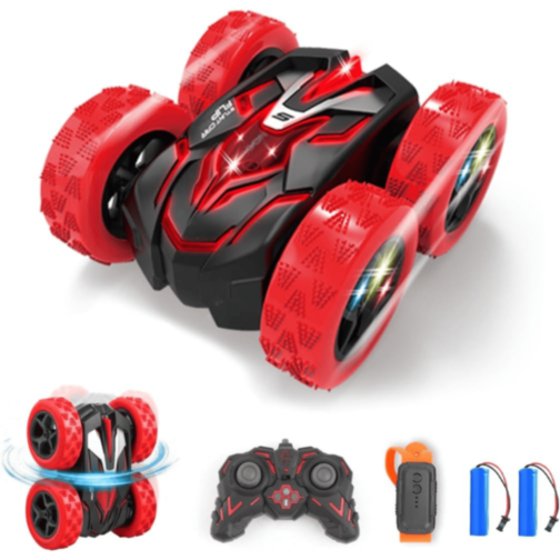 Mașinuță Stunt 360° cu Telecomandă și Ceas (culoare aleatorie) Mașinuță Stunt 360° cu Telecomandă și Ceas (culoare aleatorie)