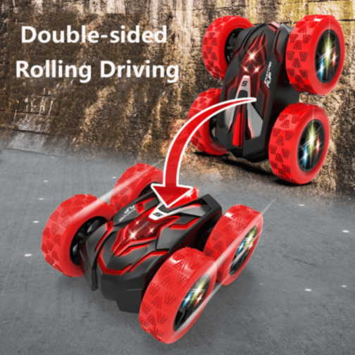 Mașinuță Stunt 360° cu Telecomandă și Ceas (culoare aleatorie) Mașinuță Stunt 360° cu Telecomandă și Ceas (culoare aleatorie)