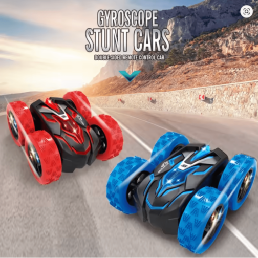 Mașinuță Stunt 360° cu Telecomandă și Ceas (culoare aleatorie) Mașinuță Stunt 360° cu Telecomandă și Ceas (culoare aleatorie)
