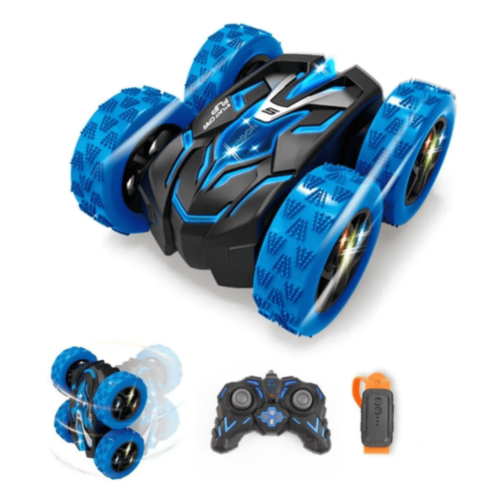 Mașinuță Stunt 360° cu Telecomandă și Ceas (culoare aleatorie) Mașinuță Stunt 360° cu Telecomandă și Ceas (culoare aleatorie)