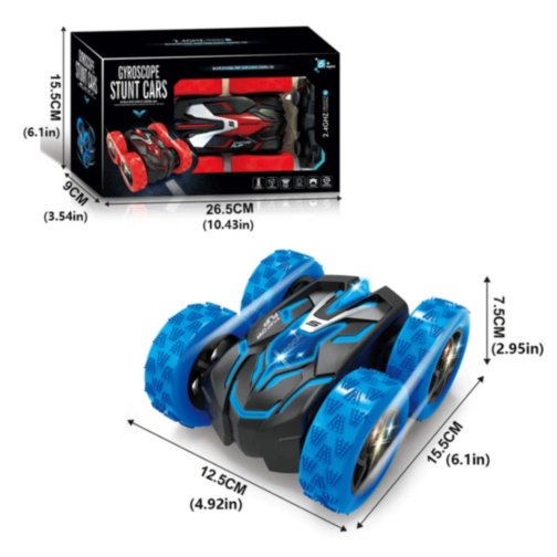 Mașinuță Stunt 360° cu Telecomandă și Ceas (culoare aleatorie) Mașinuță Stunt 360° cu Telecomandă și Ceas (culoare aleatorie)
