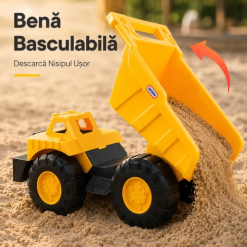 Camion Basculant Mare pentru Nisip și Joacă Activă