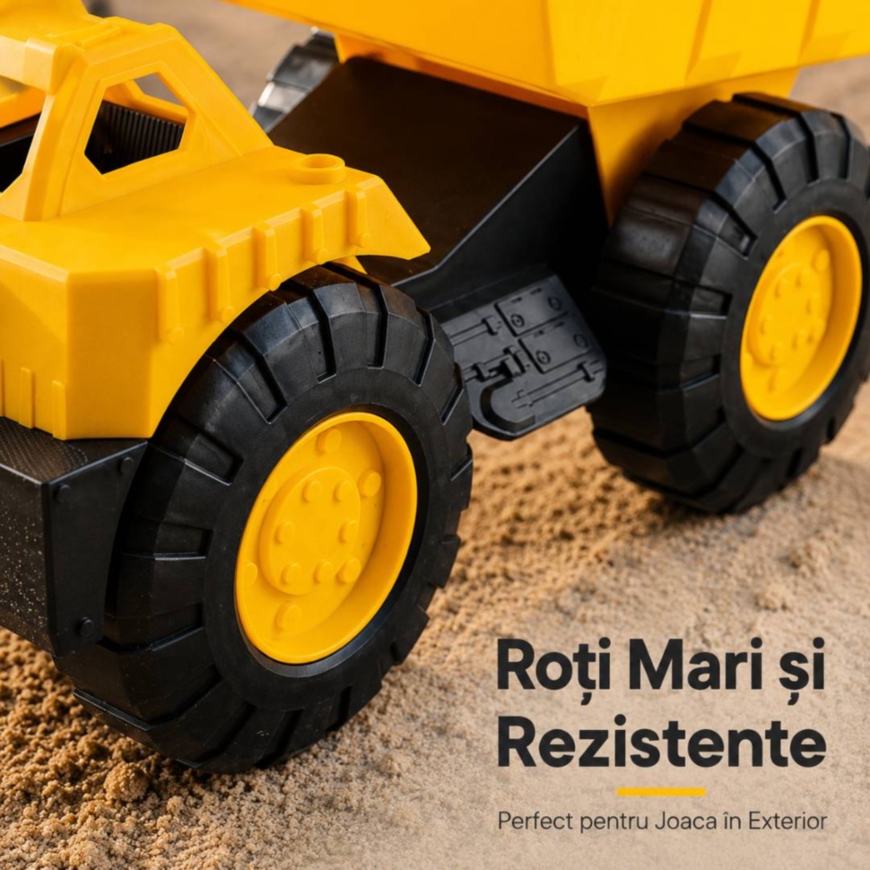 Roți mari și rezistente pentru camion basculant de exterior
