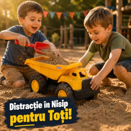 Camion Basculant Mare pentru Nisip și Joacă Activă