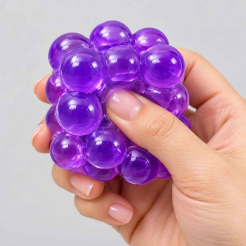 Cub squishy antistres cu biluțe moi și elastice