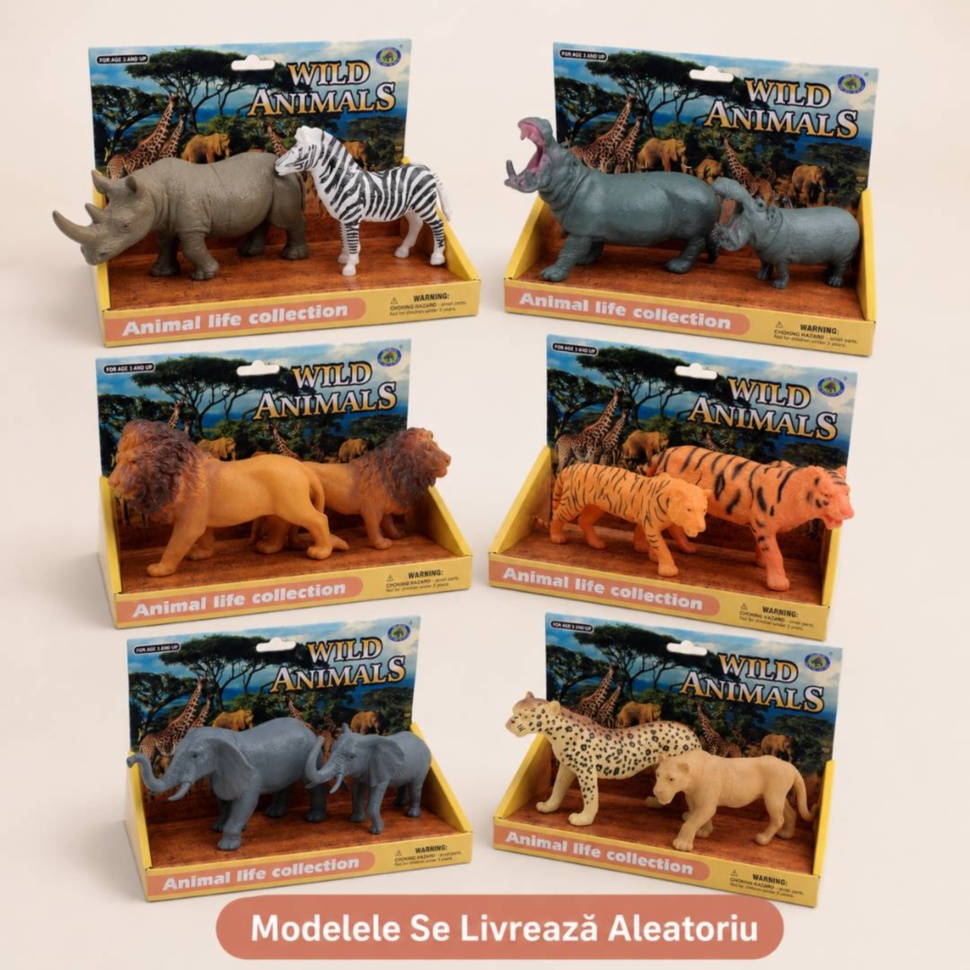 Modele variate de animale sălbatice, modelele se livrează aleatoriu