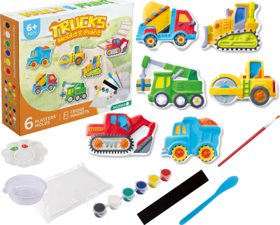 Set Vehicule Gips de Modelat și Vopsit Magneți de Frigider | image