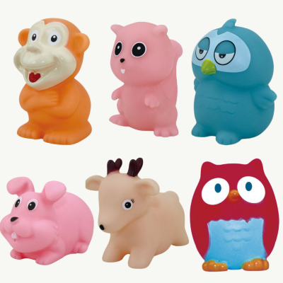 Set 7 Figurine Animăluțe Moi de Baie | image