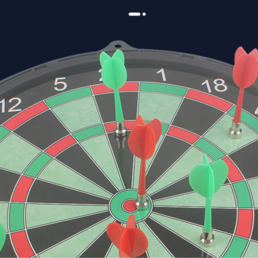 Tablă de Darts Magnetică Dublă 42 cm – Joc Interactiv cu 6 Săgeți