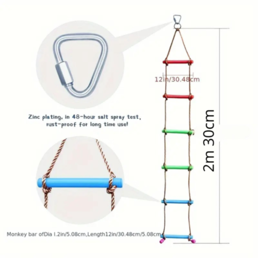 Scară de Frânghie Multifuncțională pentru Copii 230cm (culoare aleatorie)
