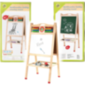 Tablă Educațională din Lemn cu Două Fețe 