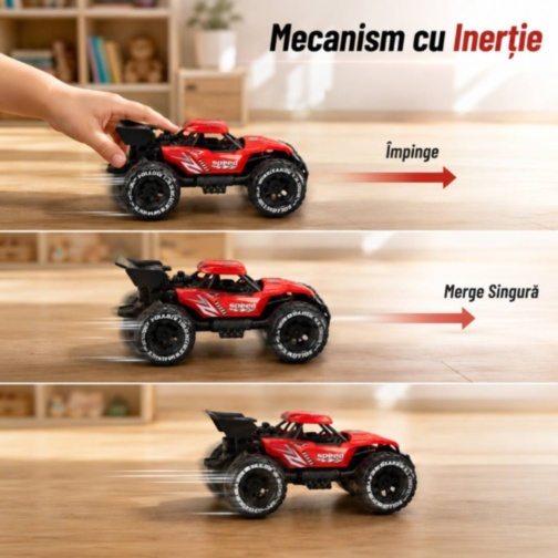 Mașină Off-Road cu Inerție pentru Copii, Model Racing
