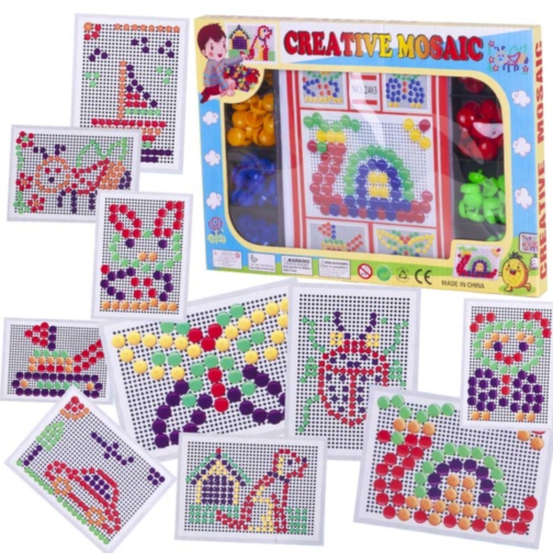 Mozaic cu Pioneze Colorate