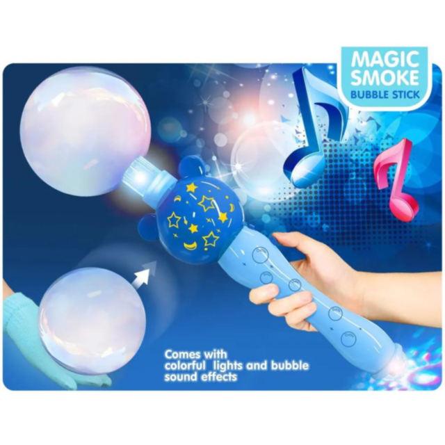 Baghetă Magică cu Bule și Fum pentru Copii