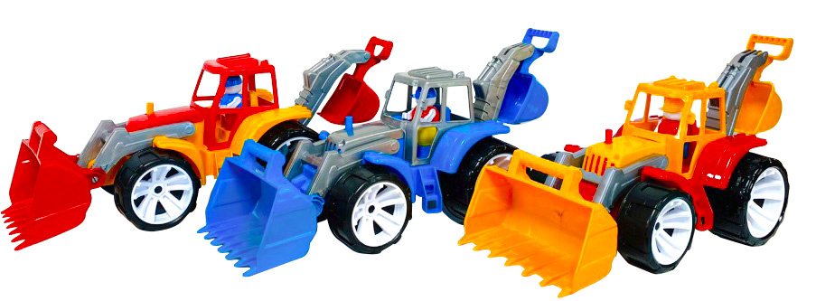 Tractor cu Lopată și Excavator, 37cm