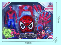 Mega Set Omul Păianjen cu Mască, Figurină și Mănușa-Lansator 