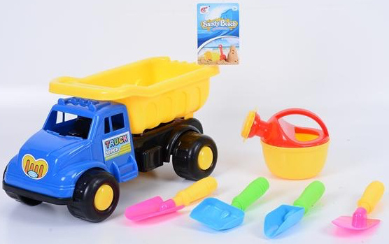Camion cu 5 Accesorii de Nisip, 34cm