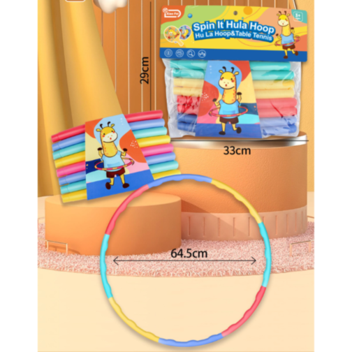Set Hula Hoop colorat – Spin It, diametru 64 cm