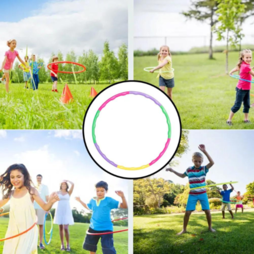 Set Hula Hoop colorat – Spin It, diametru 64 cm
