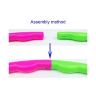Set Hula Hoop colorat – Spin It, diametru 64 cm