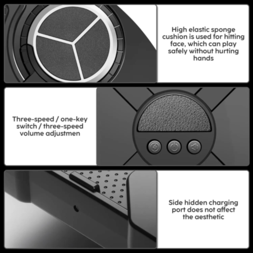 Panou Interactiv de Box cu Lumină și Muzică Panou Interactiv de Box cu Lumină și Muzică