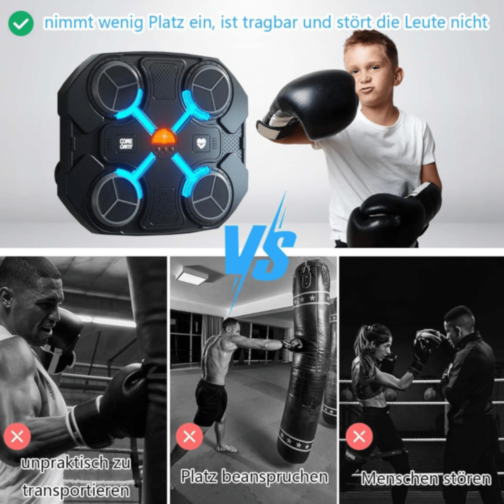 Panou Interactiv de Box cu Lumină și Muzică Panou Interactiv de Box cu Lumină și Muzică