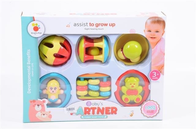 Set 6 Zornăitoare Multicolore