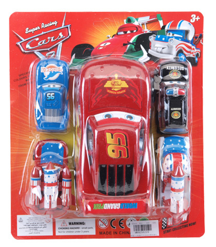 Set 5 Mașinuțe Fulger McQueen 