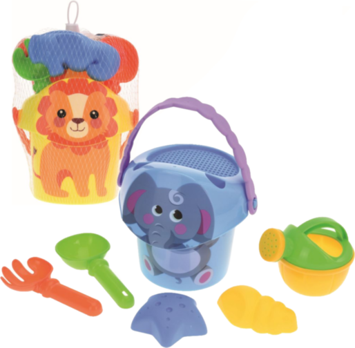 Găletușă cu 5 Accesorii de Nisip, 26cm