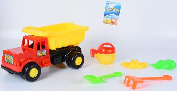 Camion cu 5 Accesorii de Nisip, 33cm