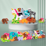 Puzzle din Lemn cu Animale și Alfabet – Joc Educativ
