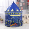 Căsuță de Joacă Tip Cort Castel pentru Copii, Design cu Stele și Lună, 135 cm