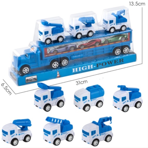 Set camion transport cu 3 mașini utilitare