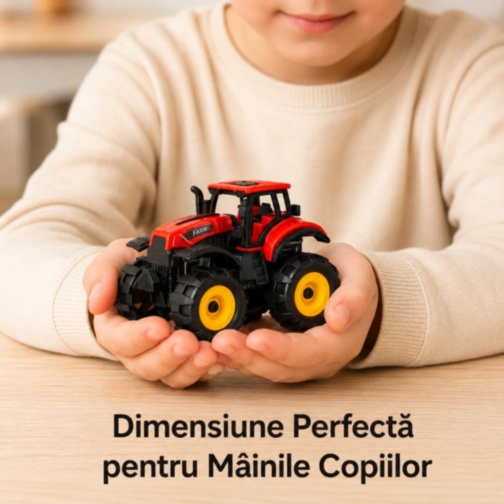 Mini Tractor cu Inerție și Roți Mari Offroad