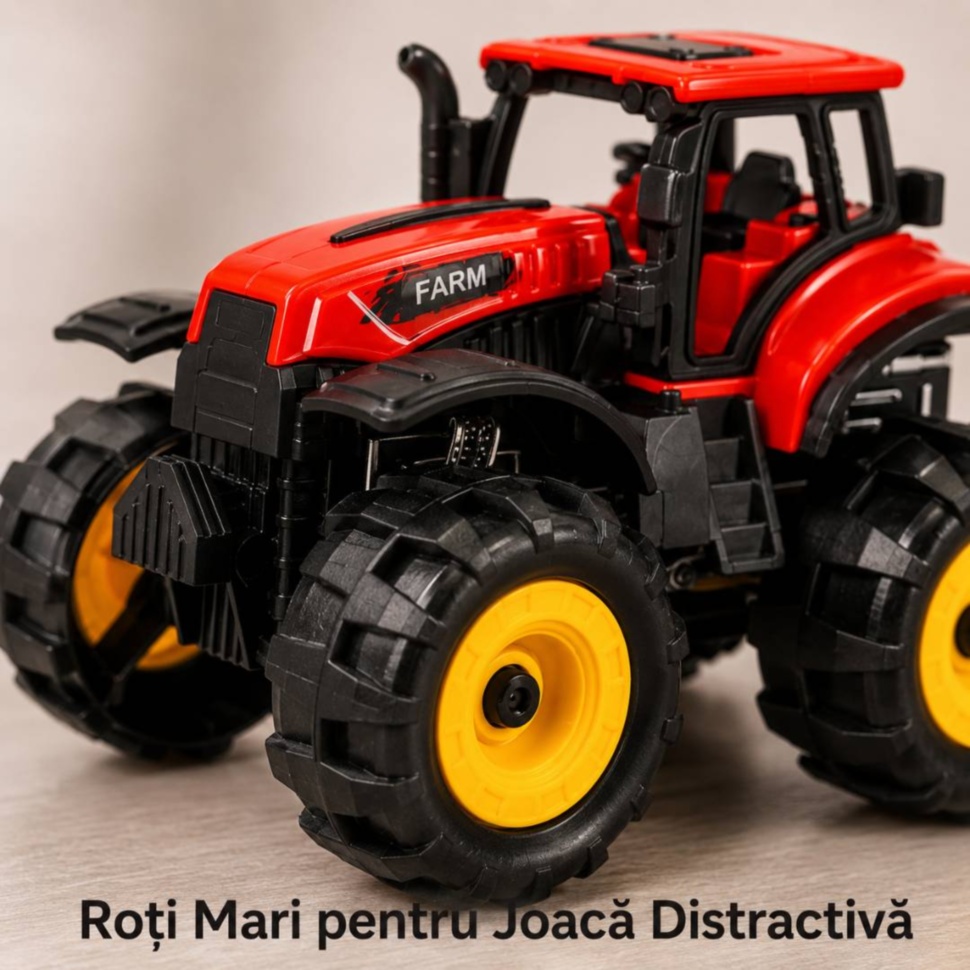 Roți mari pentru joacă distractivă la mini tractor off-road