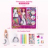 Păpușă pentru Colorat cu Rochii și Accesorii DIY