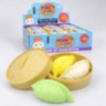 Set senzorial squishy cu 3 găluște și coșuleț