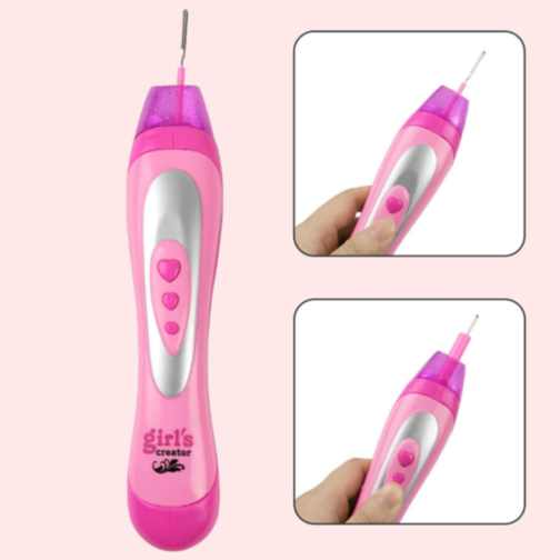 Aparat de Împletit Păr Fashion Hair Beader – Set de Bijuterii pentru Fetițe