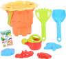 Găletușă cu 8 Accesorii de Nisip, 24cm 