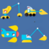 Tangram Educațional cu Vehicule – Joc de Construcție și Logică pentru Copii