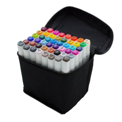 Set Markere cu Două Vârfuri - 48 Culori