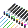 Set de 36 Markere Colorate Dublu Vârf cu Husă Compactă